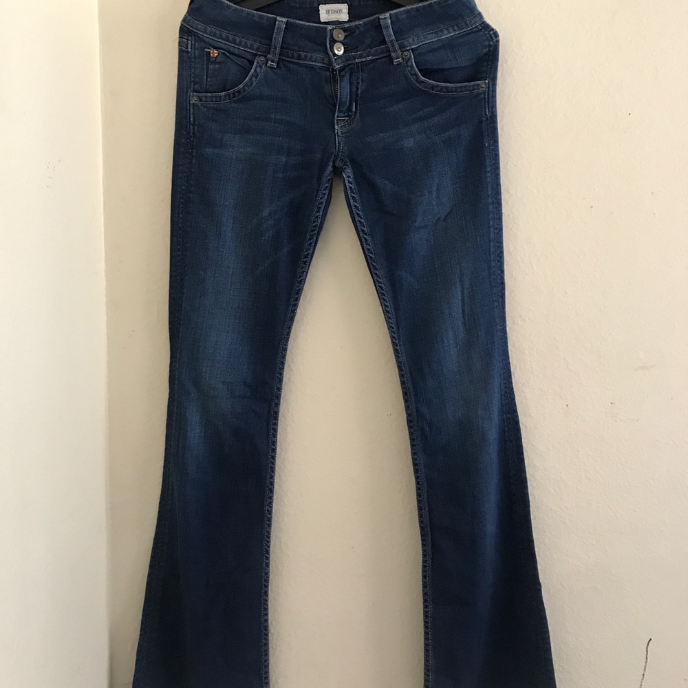 Straight flare low rise Hudson jeans